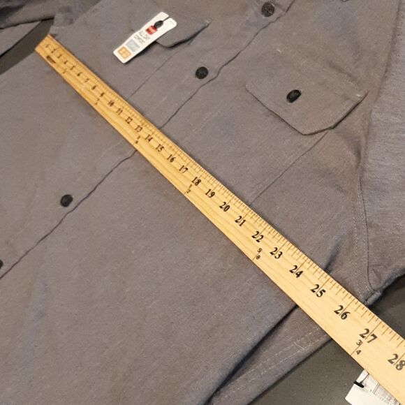 Wrangler XL Gray Button Down Shirt - Picture 7 of 7